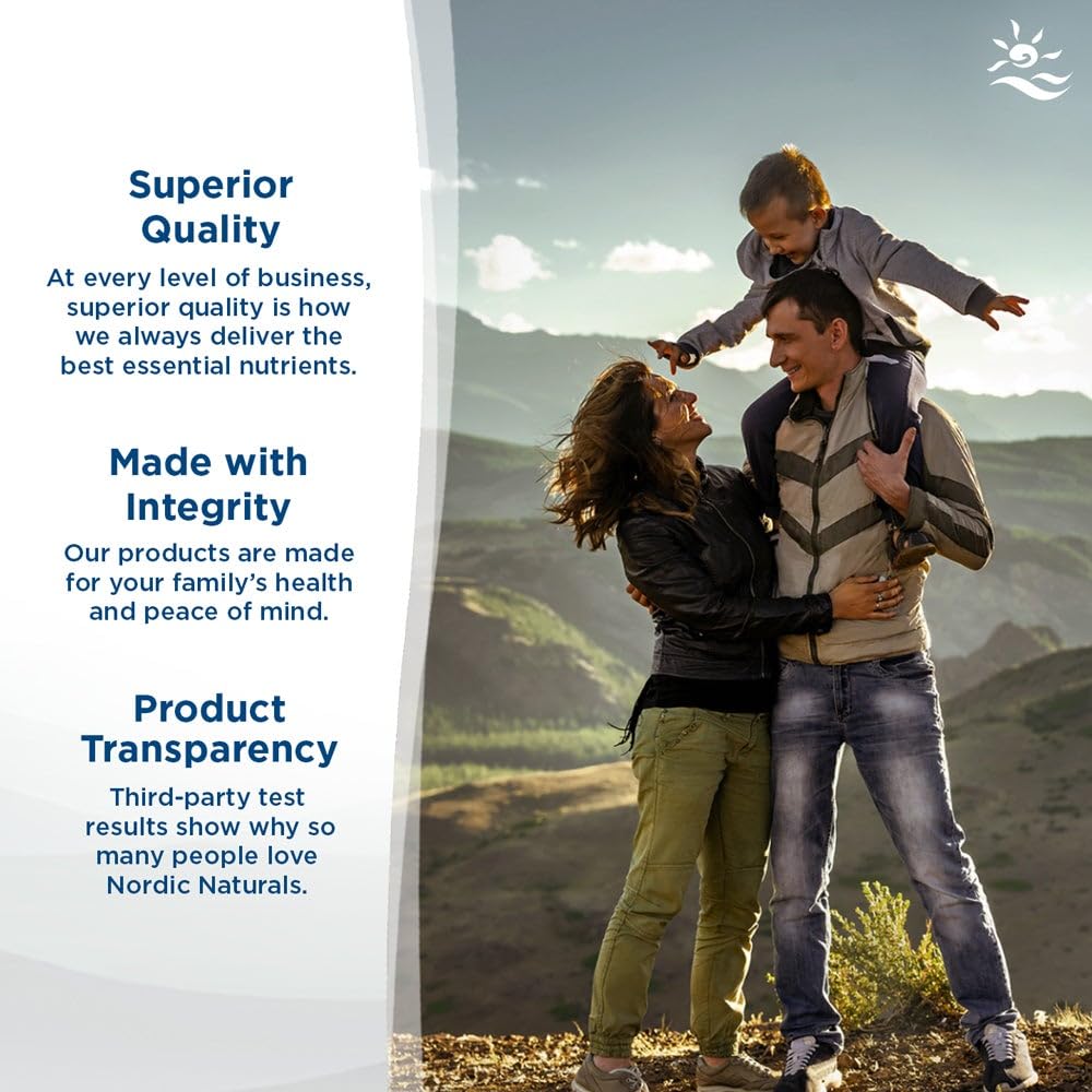 Nordic Naturals comparación de tamaño de cápsula en mano