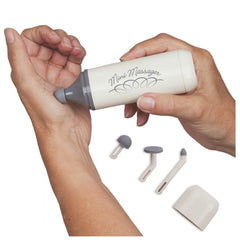 North Coast Medical Norco Mini Massager frontal mostrando diseño compacto y botones, ideal para terapia