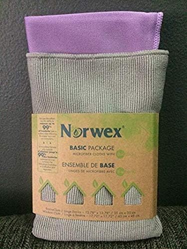 Norwex EnviroCloth primer plano de microfibra que mejora limpieza