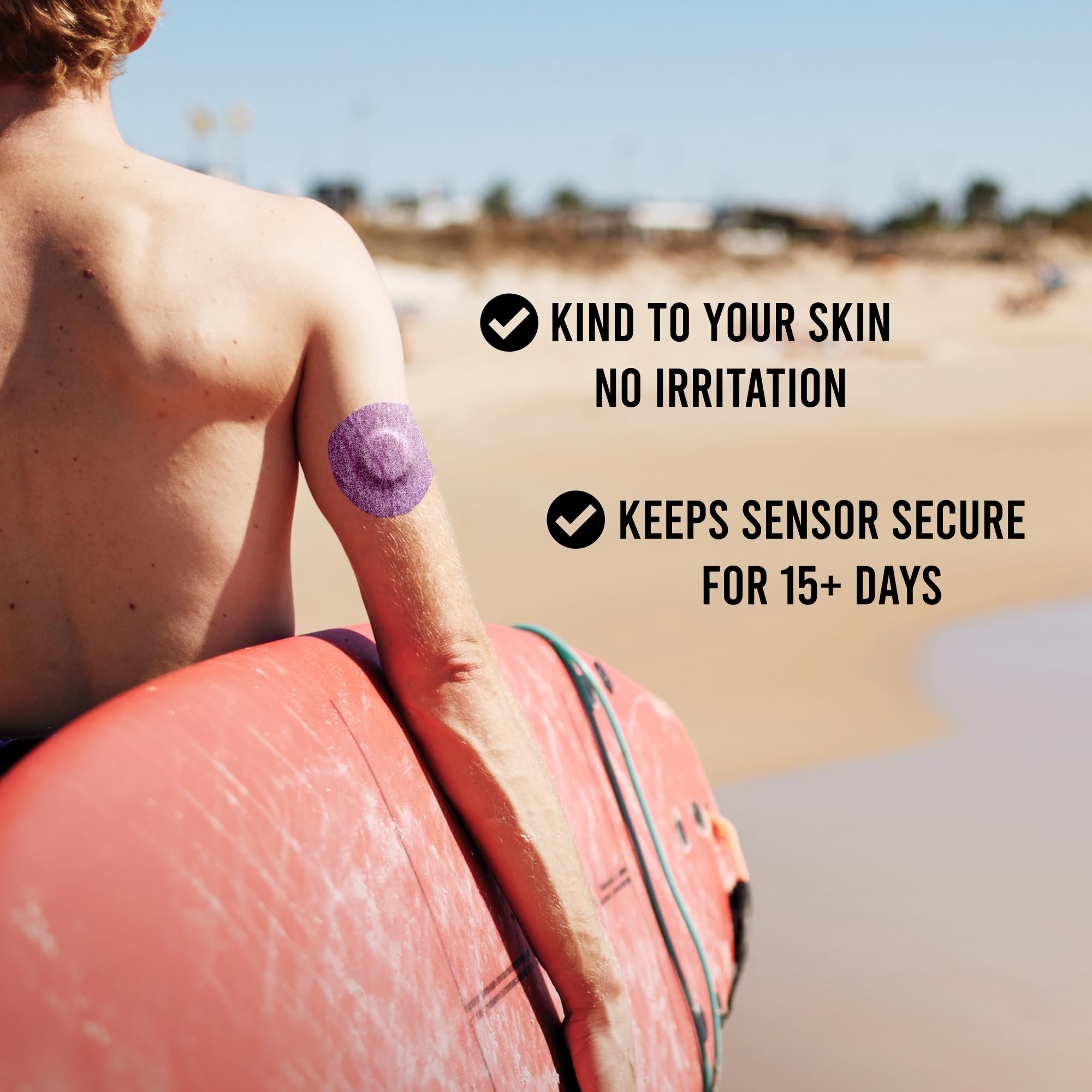 Not Just A Patch applied on arm demonstrating secure, low-profile fit
