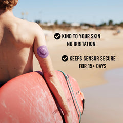 Not Just A Patch applied on arm demonstrating secure, low-profile fit