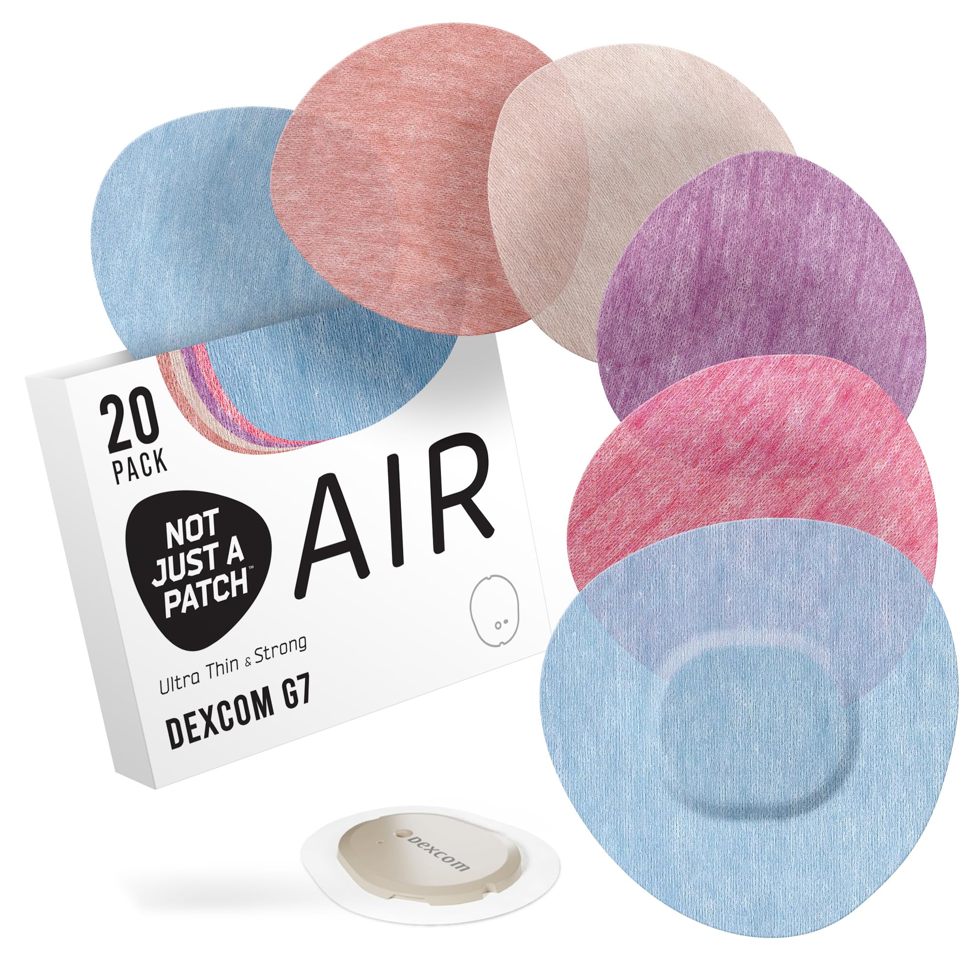 Not Just A Patch front packaging showing 20-pack and benefits