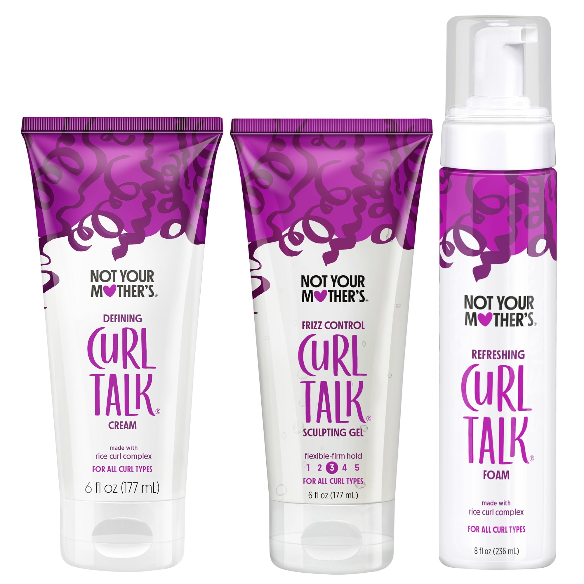 Not Your Mother's vista frontal del set de gel crema y espuma para control efectivo