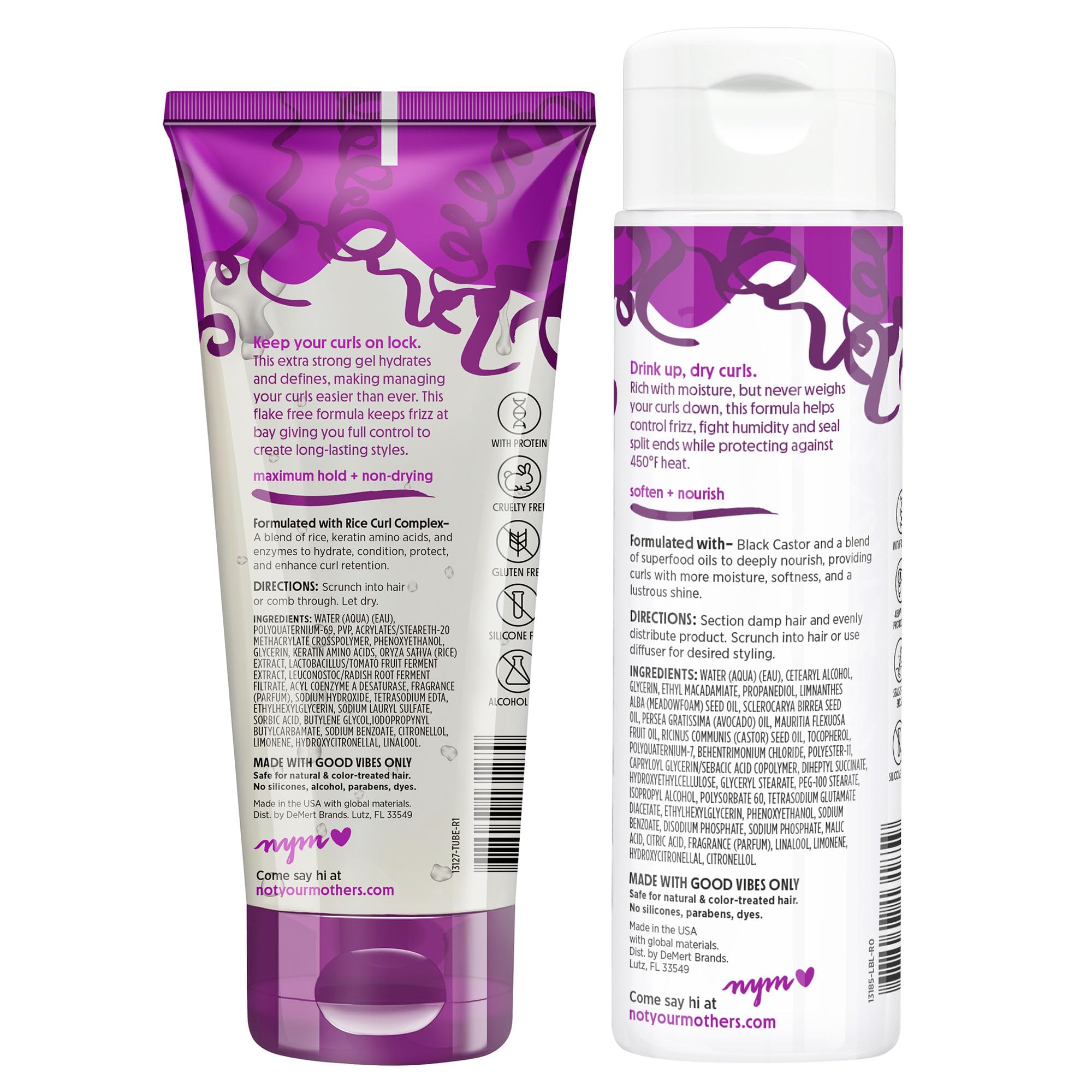 Not Your Mother's ambiente de baño con productos mostrando uso diario