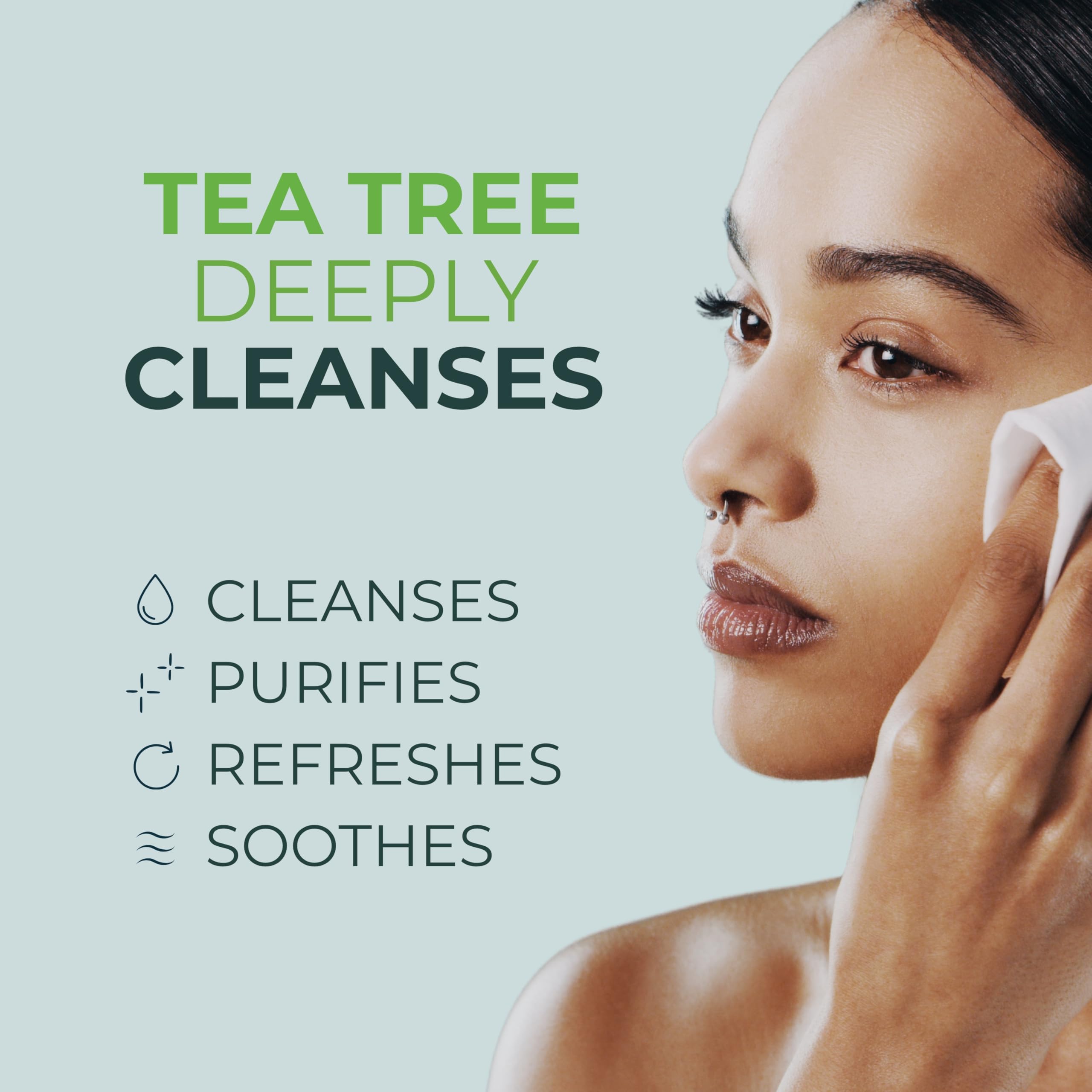 NOVEHA close-up of wipe texture highlighting gentle exfoliation and comfort