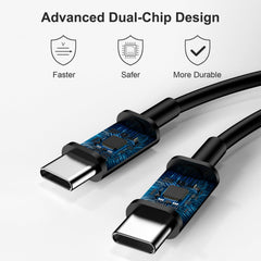 Novobit cable Type‑C 10ft extendido ofreciendo alcance cómodo