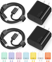 Novobit adaptador frontal 20W mostrando puerto USB-C y carga rápida