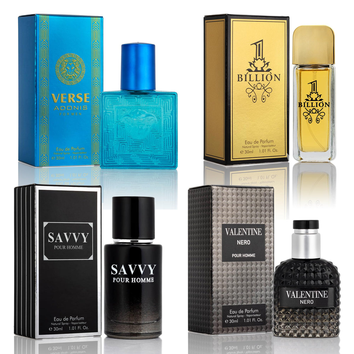 NovoGlow four-bottle boxed set showing variety and gifting appeal