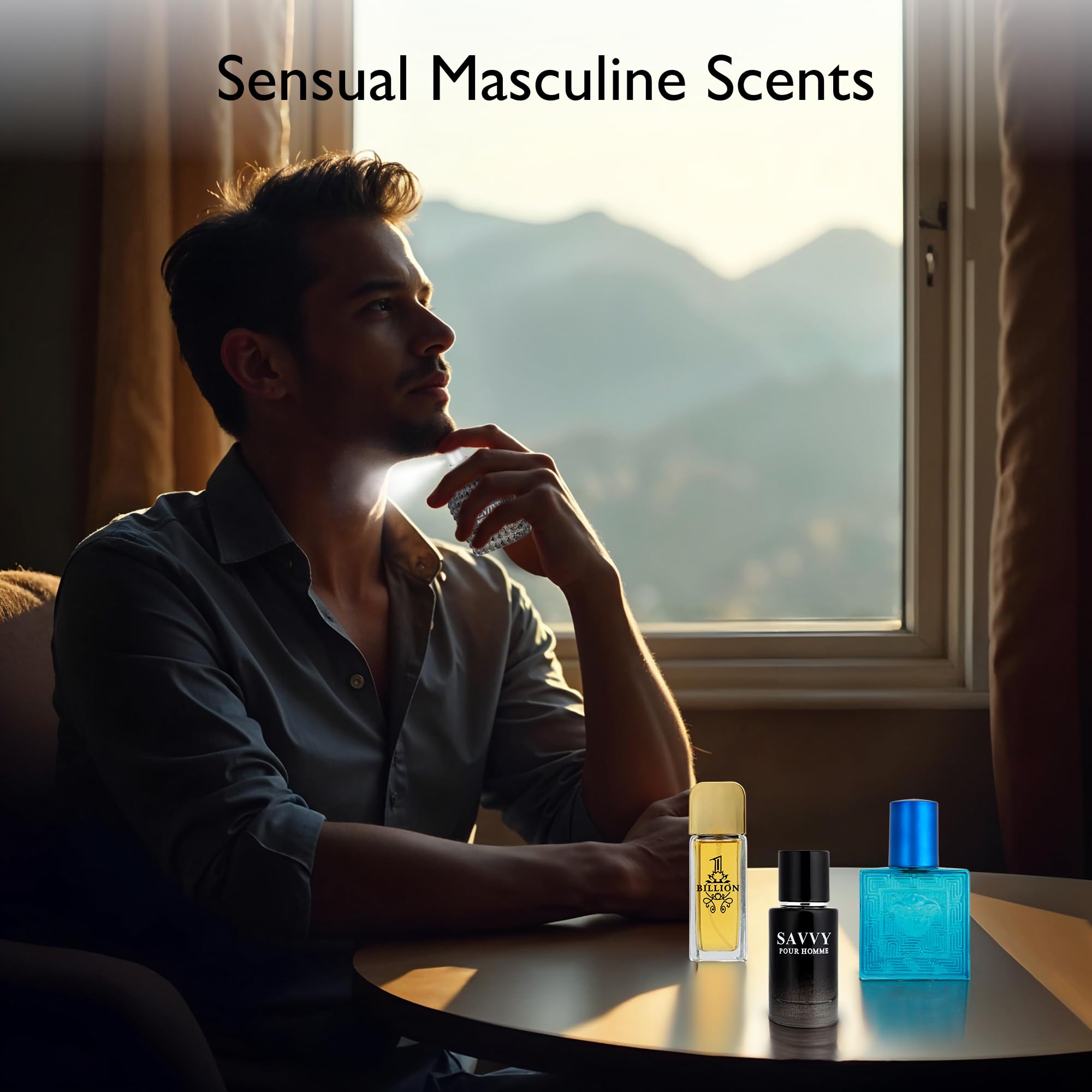 NovoGlow quartet laid out by scent family for easy comparison