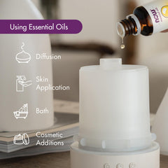 NOW Aceite de lavanda en difusor doméstico creando ambiente relajante