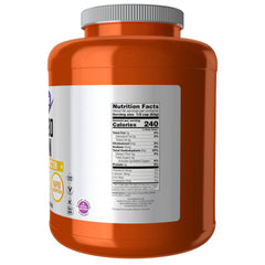 NOW Foods Carbo Gain powder close-up texture showing fine mixability benefit