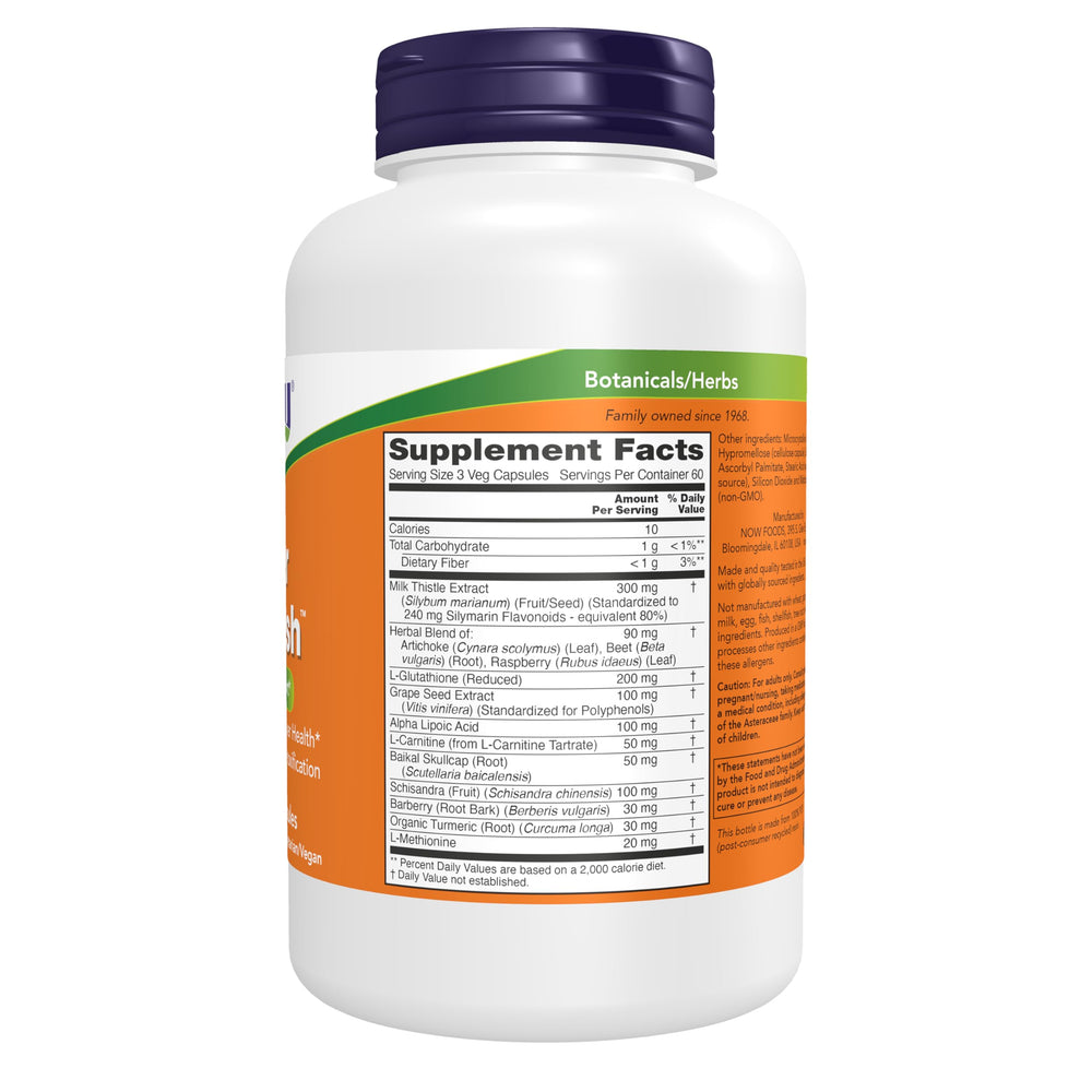 NOW Foods cápsulas vegetales dentro del frasco para fácil toma diaria
