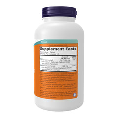 NOW Foods primer plano de tabletas para ver textura y acabado