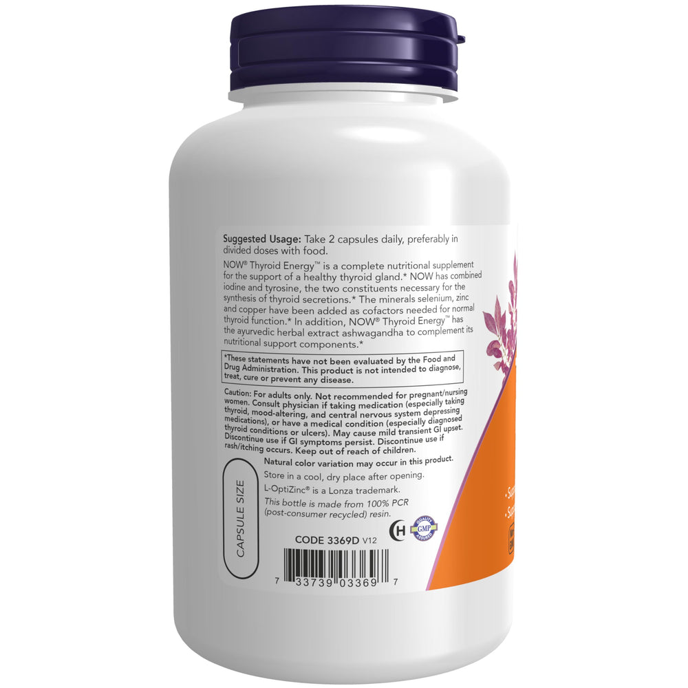 NOW Foods detalle de textura de la cápsula vegetal, evidencia de ingredientes naturales