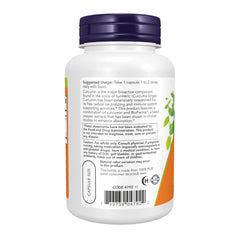 NOW Foods frasco abierto con cápsulas alineadas para uso práctico