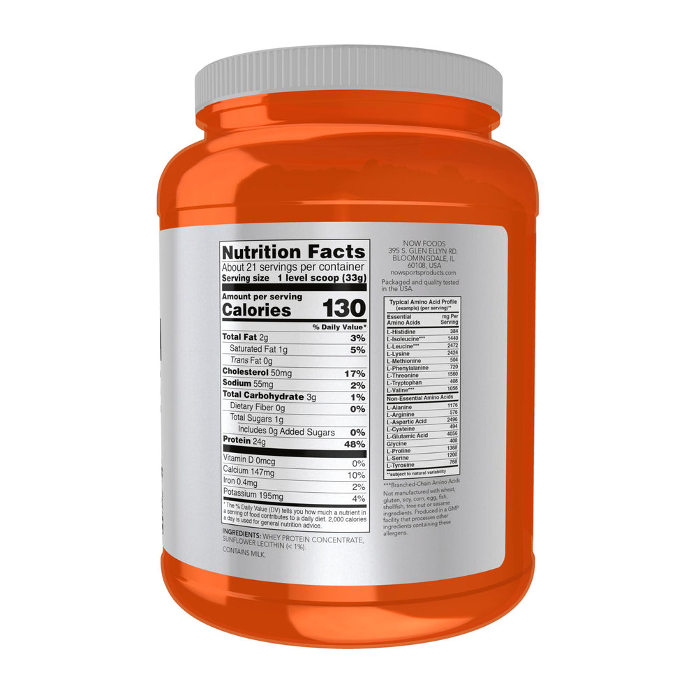 NOW Foods cucharada de polvo lista para porción, fácil de medir