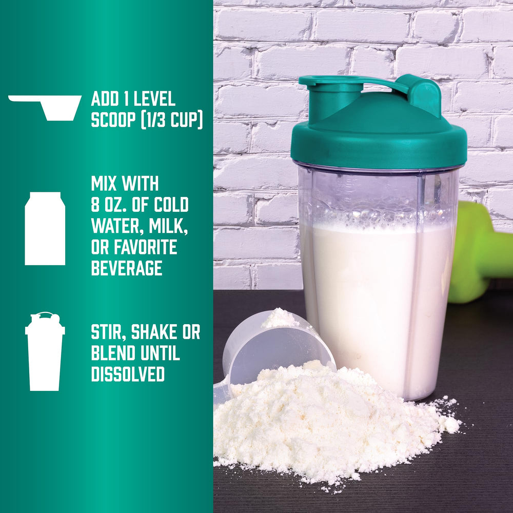 NOW Foods close-up of scoop emphasizing protein content and natural BCAA benefit