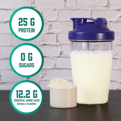 Avena con NOW Foods Whey Protein Isolate como opción de desayuno proteico