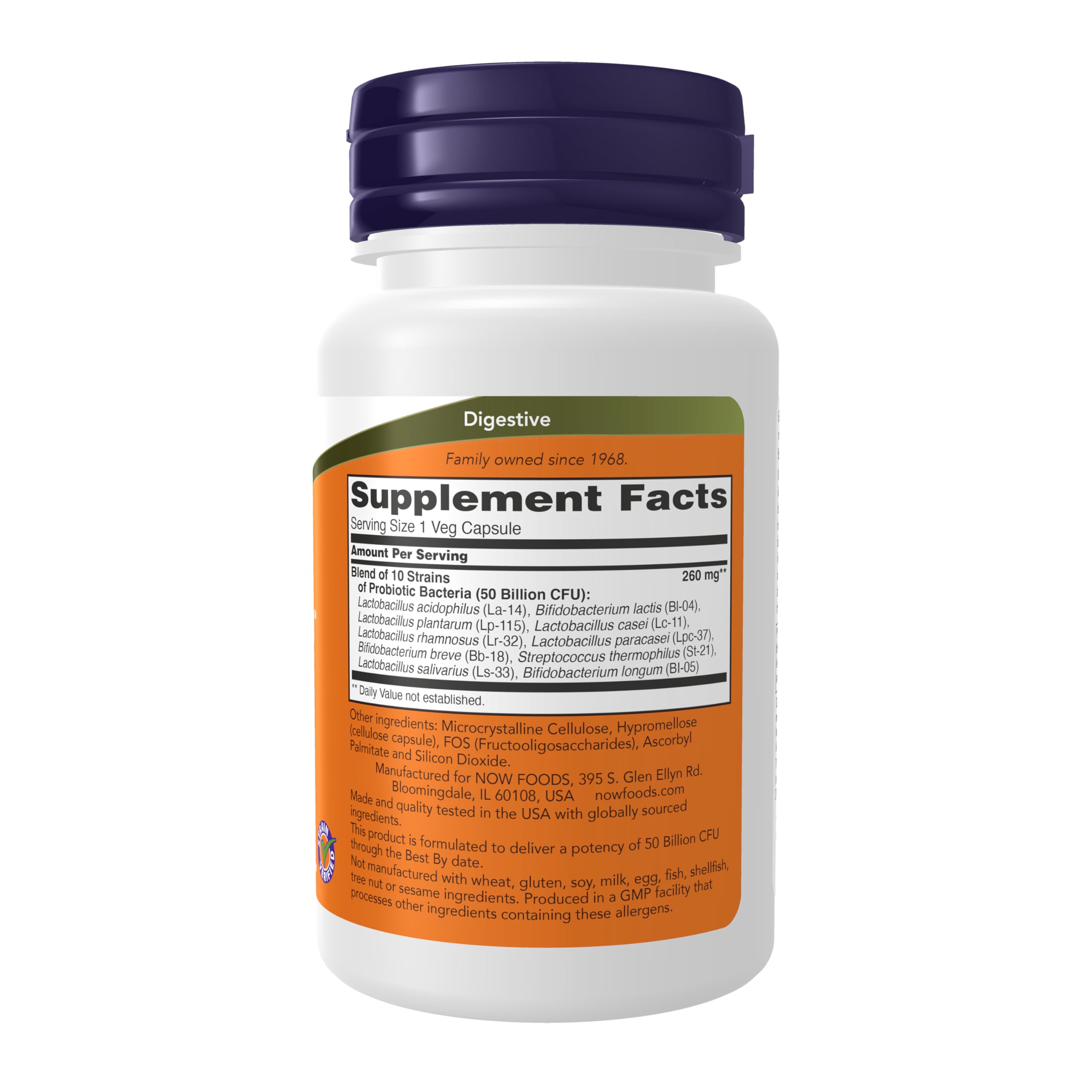 NOW Foods cápsula vegana abierta detalle de la formulación y facilidad
