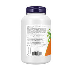 bottle back label with NOW Foods ingredient list and supplement facts for transparent sourcing