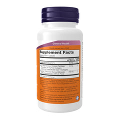 NOW Foods cápsulas veganas UC-II en primer plano mostrando tamaño y forma práctica