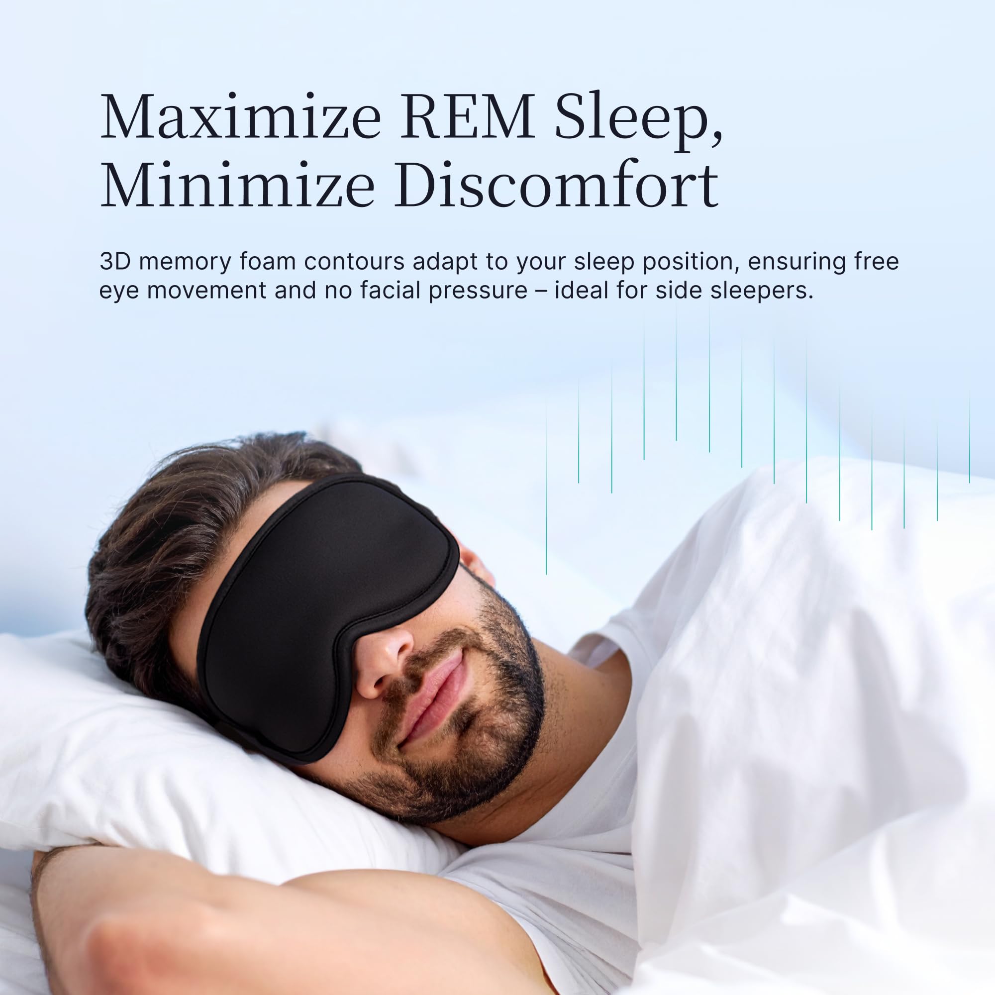 NOX SLEEP mascarilla en mano para mostrar tamaño portable