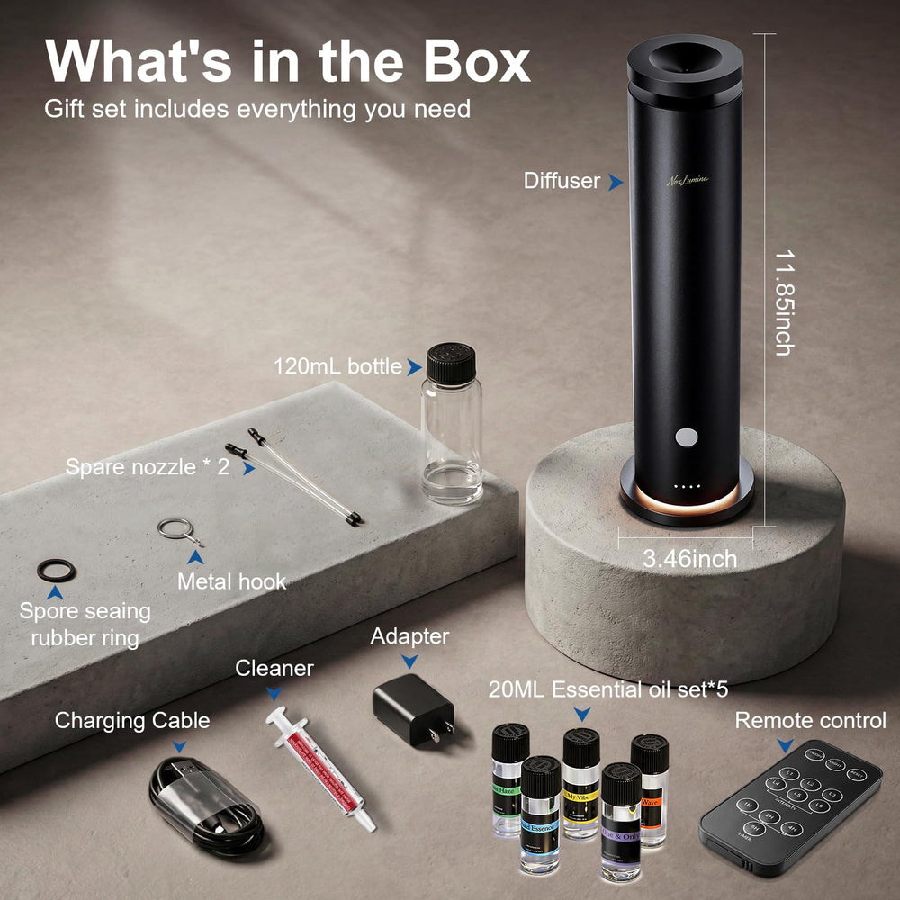 NoxLumina kit packaging and accessories showing complete starter set contents