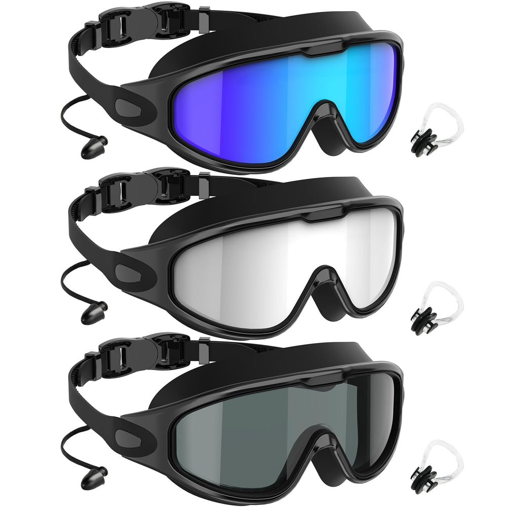 NSSIW gafas frente pack mostrando las tres lentes y su versatilidad