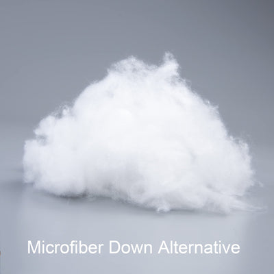 NTBAY detalle del relleno de microfibra mostrando suavidad y volumen