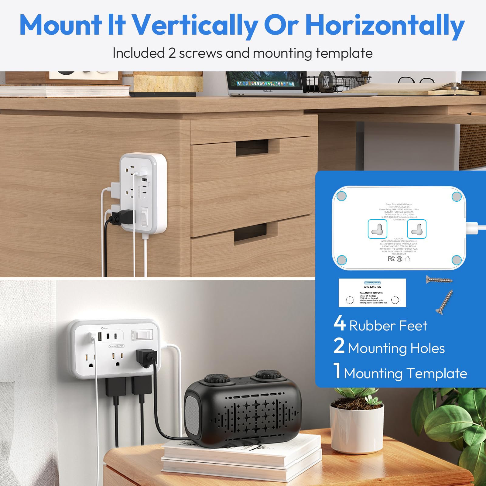 NTONPOWER interruptor off/reset e indicador blanco para seguridad y control