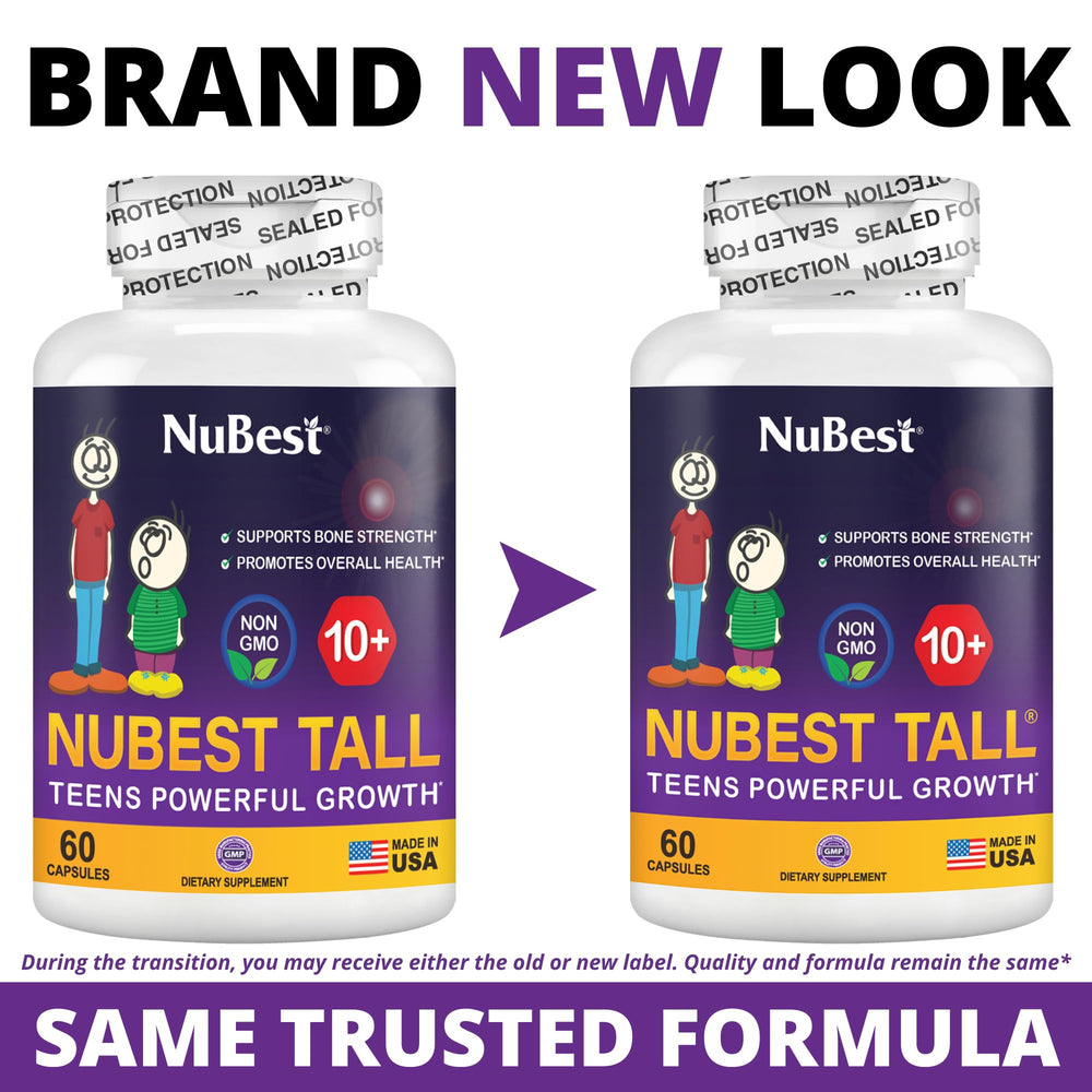 Sello ConsumerLab visible en la caja NuBest Tall 10+ como garantía
