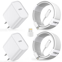 Nuinno adaptador PD frontal mostrando diseño compacto y carga rápida