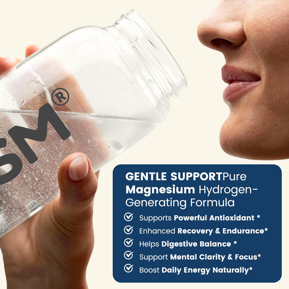NUISM vaso con agua hidrogenada listo para beber y mejorar hidratación