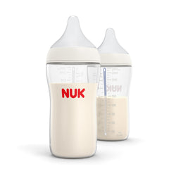 NUK biberón frente pack de 2, presentación completa y capacidad 8 oz