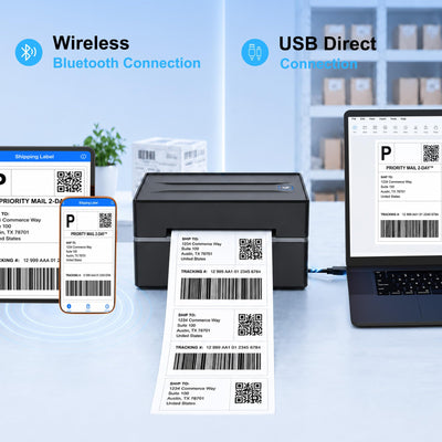 NULLTONEX paired with smartphone via Bluetooth enabling mobile printing