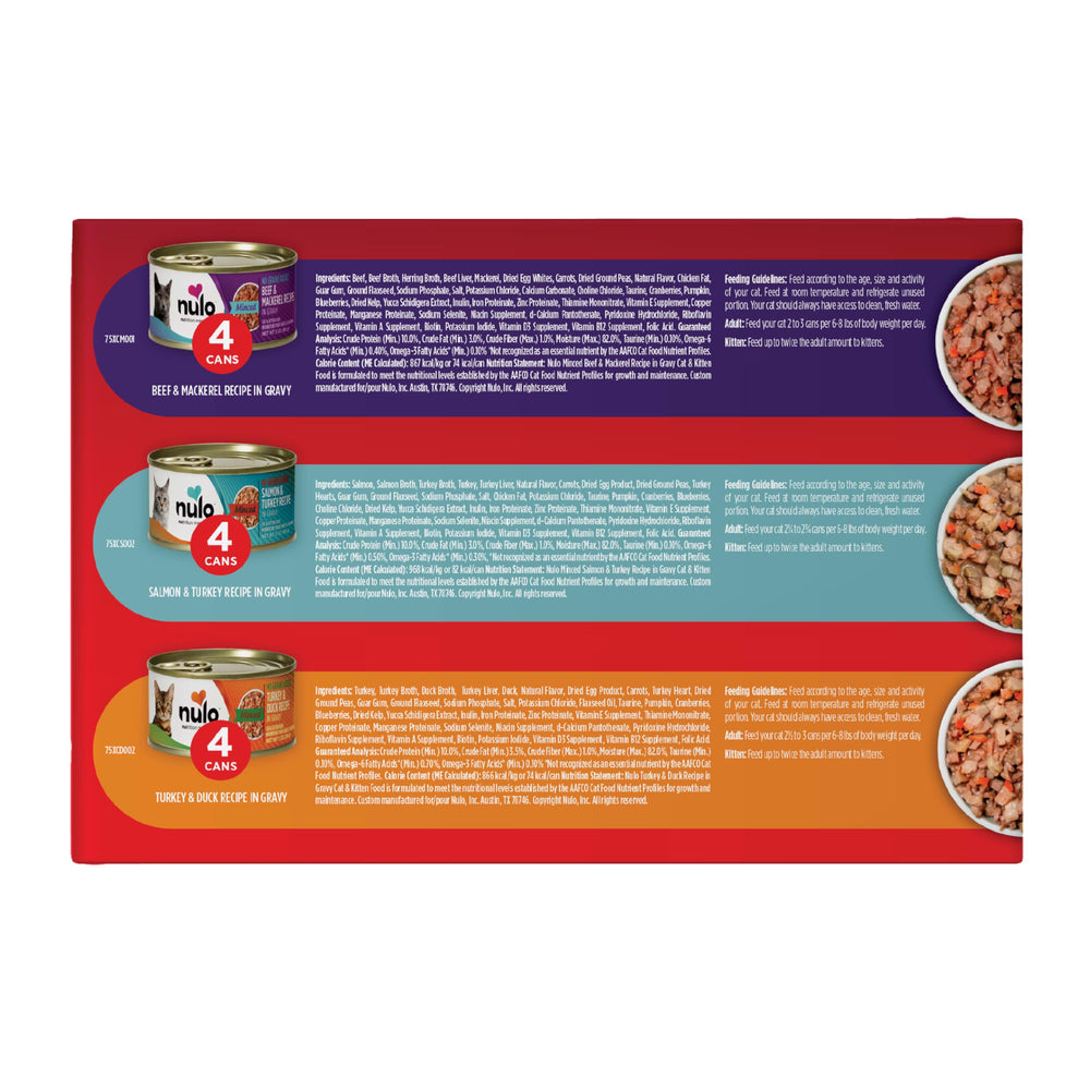 Nulo pack de 12 latas listo para almacenamiento doméstico