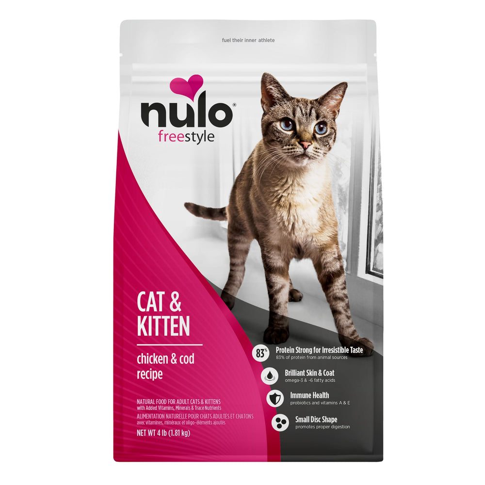 Nulo paquete frontal 4 lb mostrando información clave y beneficio nutricional