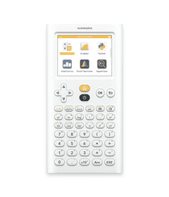NumWorks front view showing keypad and clear layout for fast entry