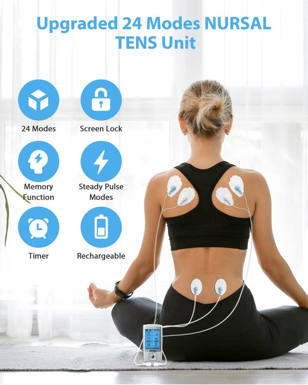 NURSAL panel de controles con modos y niveles para ajuste preciso
