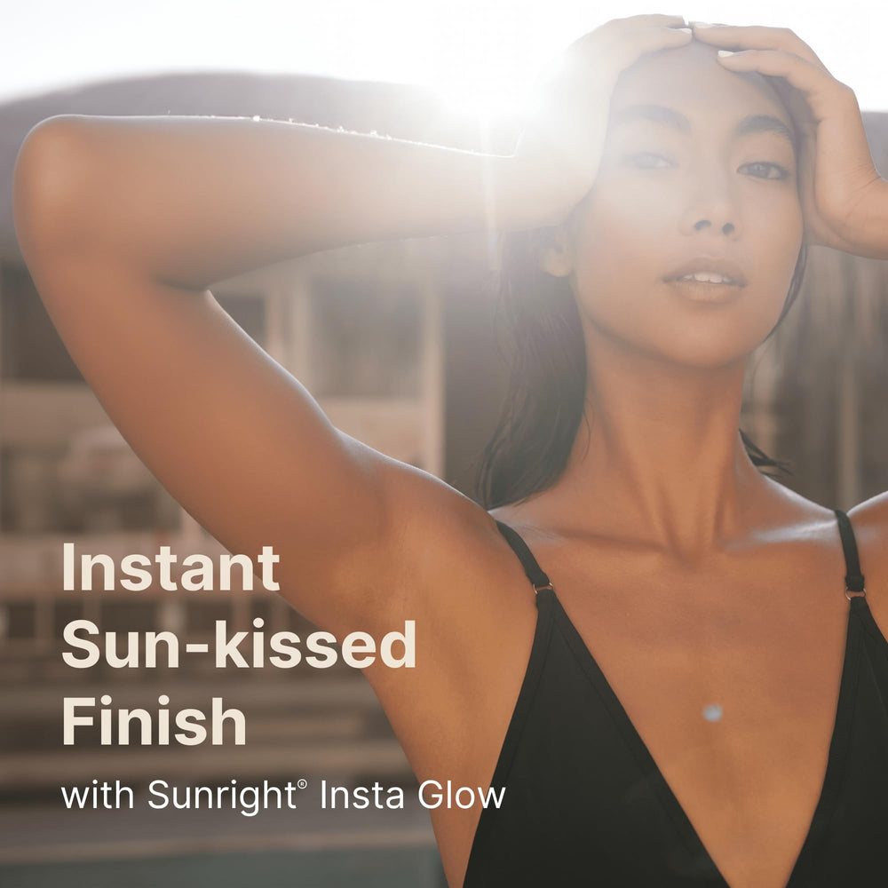 Nu Skin aplicación con guante aplicador para un bronceado uniforme