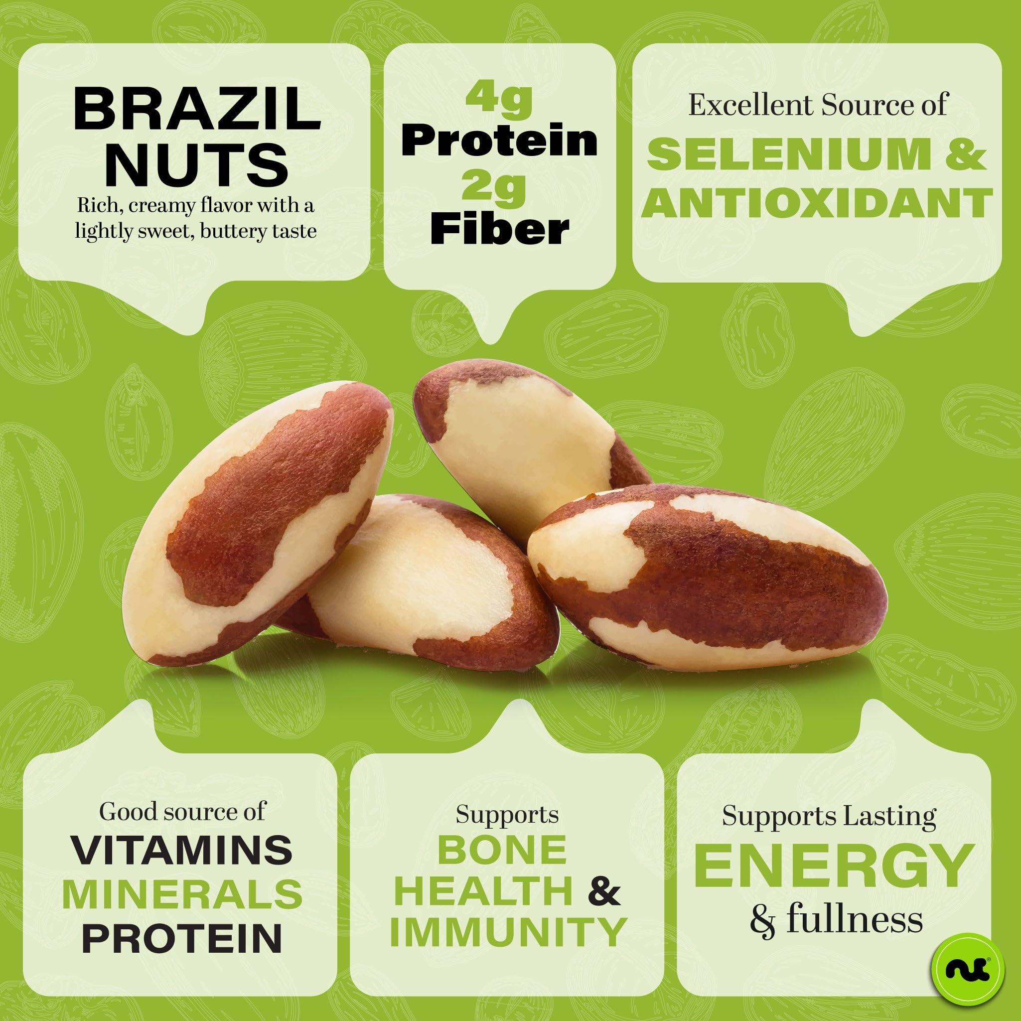 Nut Cravings close-up of Brazil nut texture highlighting roasted crunch and flavor