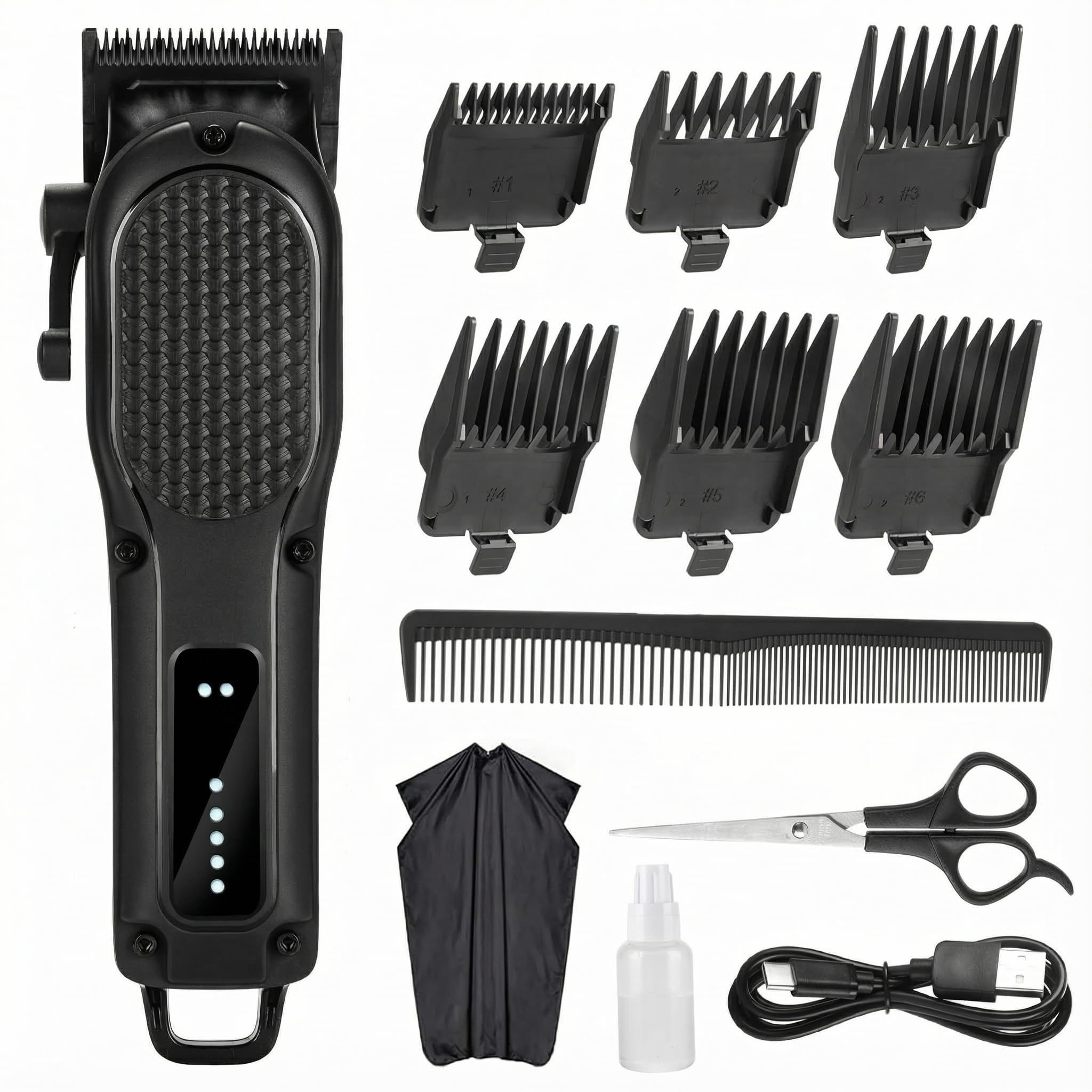 NUTCORE vista frontal del cortapelos, diseño ergonómico y profesional