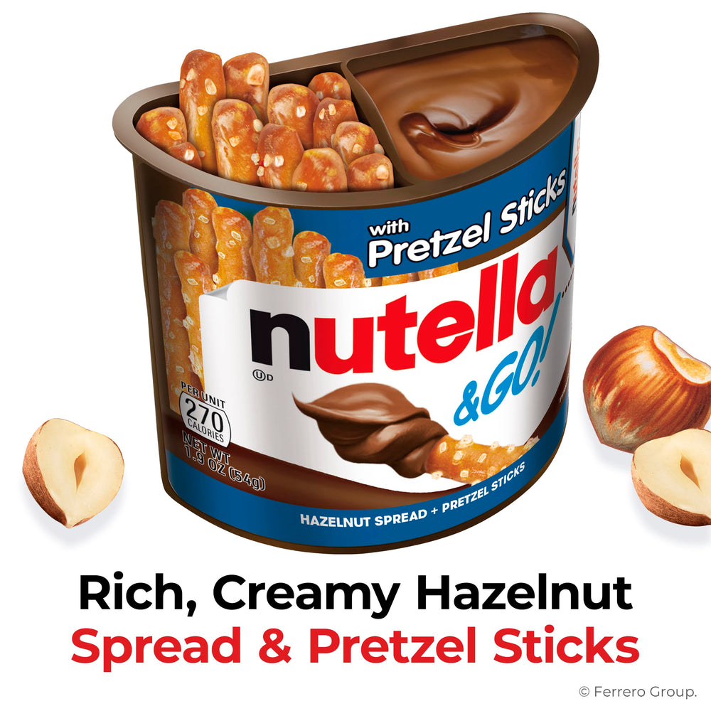 Nutella tamaño en mano Nutella & GO! ideal para llevar y porciones