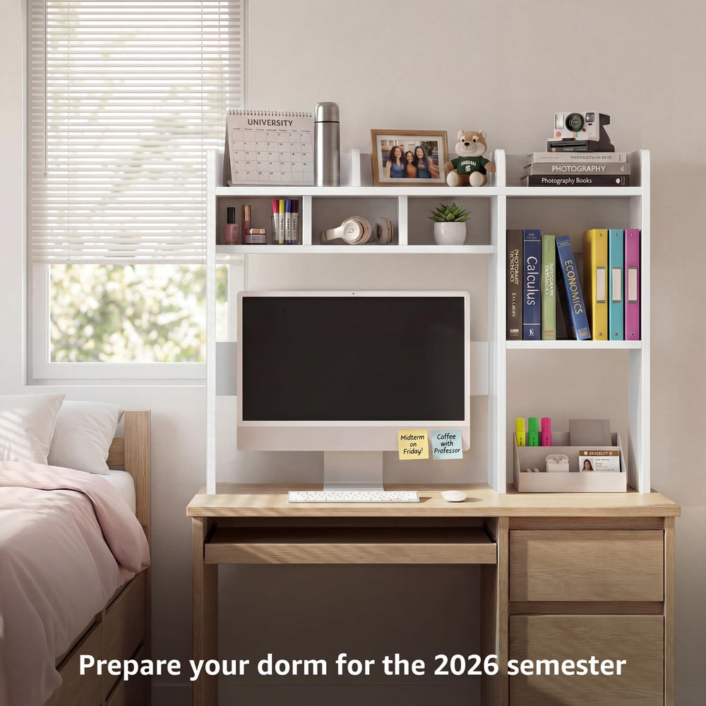 NUTIKAS styled in a dorm room to create tidy workspace and reduce clutter