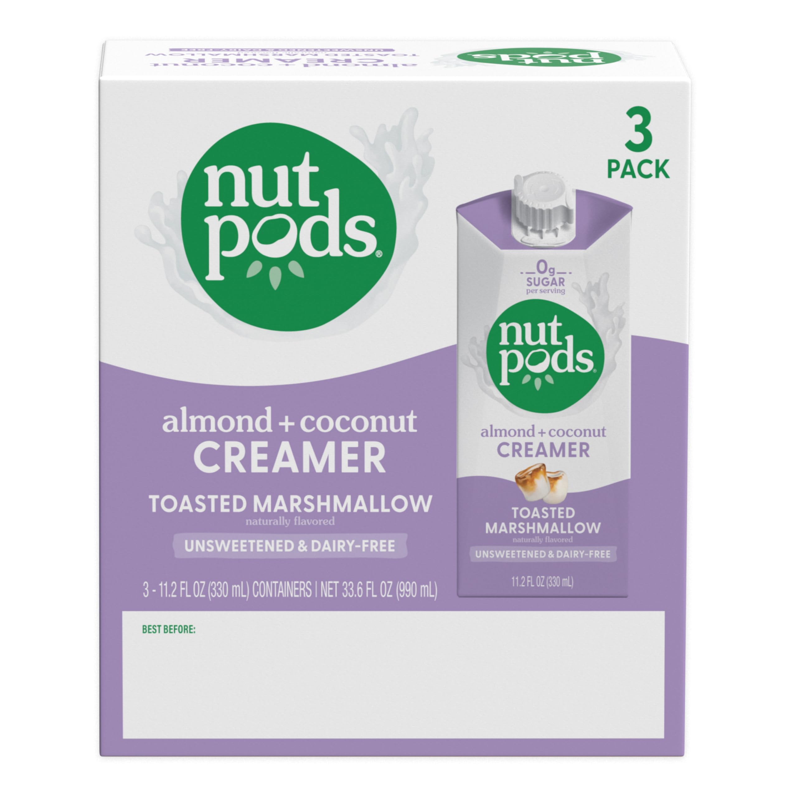nutpods vertiendo creamer en taza de café para sabor suave