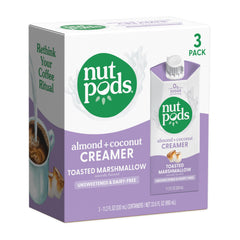 nutpods vista frontal del envase mostrando sabor y formato práctico