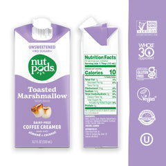 nutpods primer plano de la textura cremosa que mejora el café