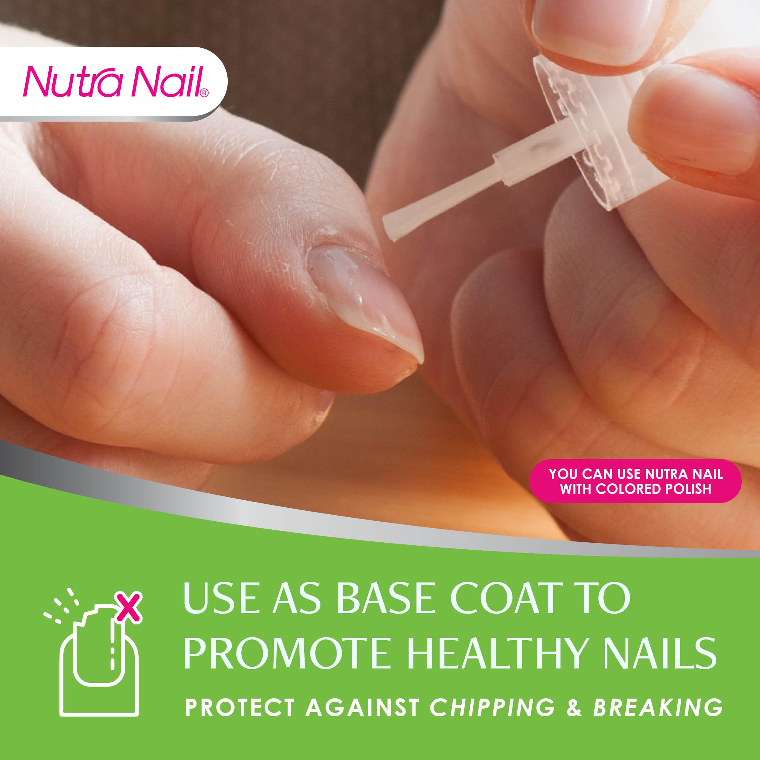 Nutra Nail comparación antes y después que evidencia fortalecimiento