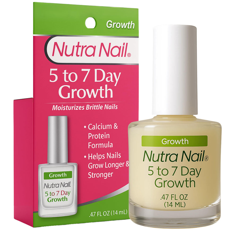 Nutra Nail frasco frontal mostrando etiqueta y tamaño práctico