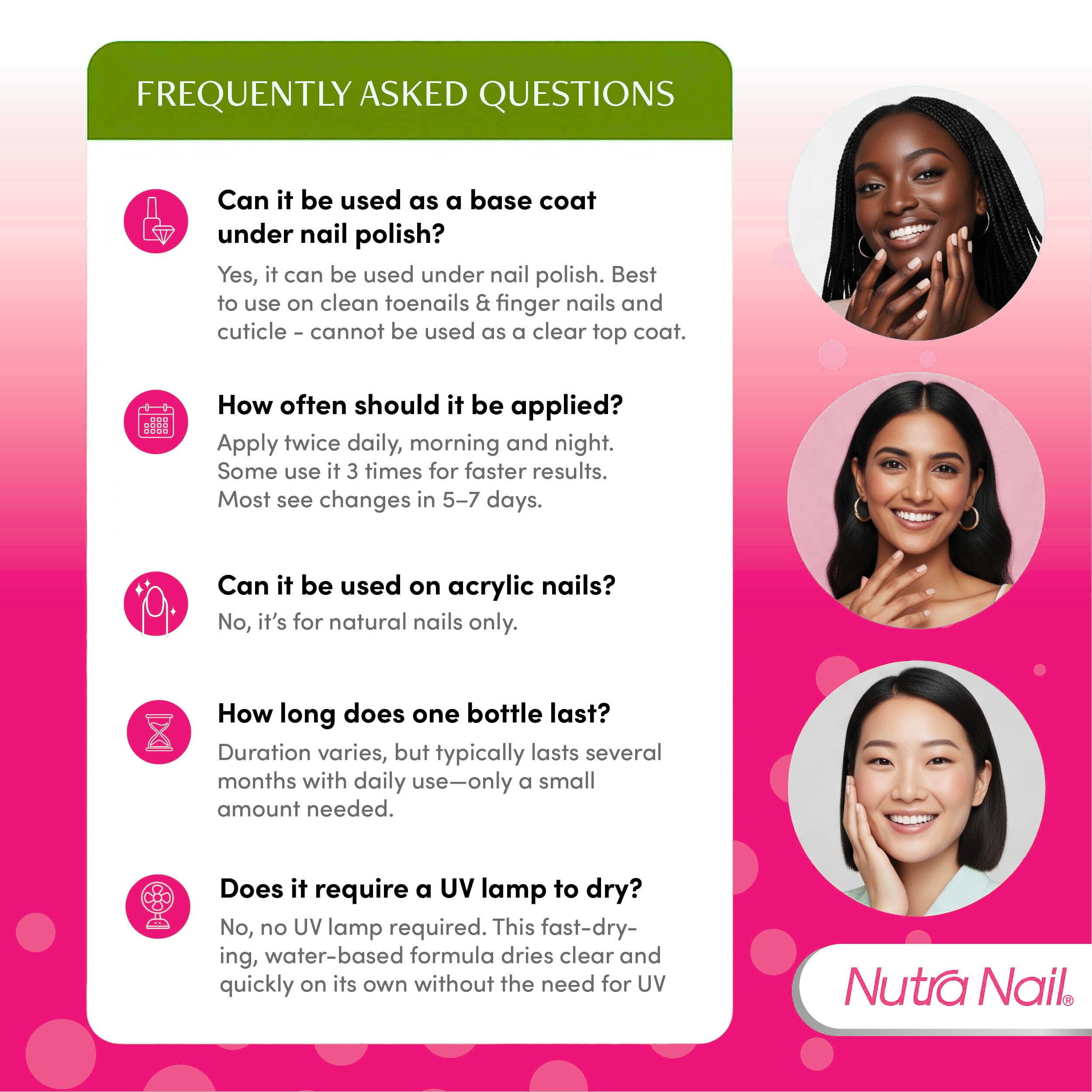 Nutra Nail ingredientes clave como keratina y colágeno en primer plano